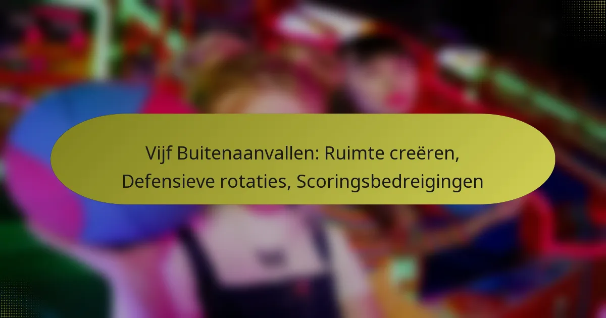 Vijf Buitenaanvallen: Ruimte creëren, Defensieve rotaties, Scoringsbedreigingen